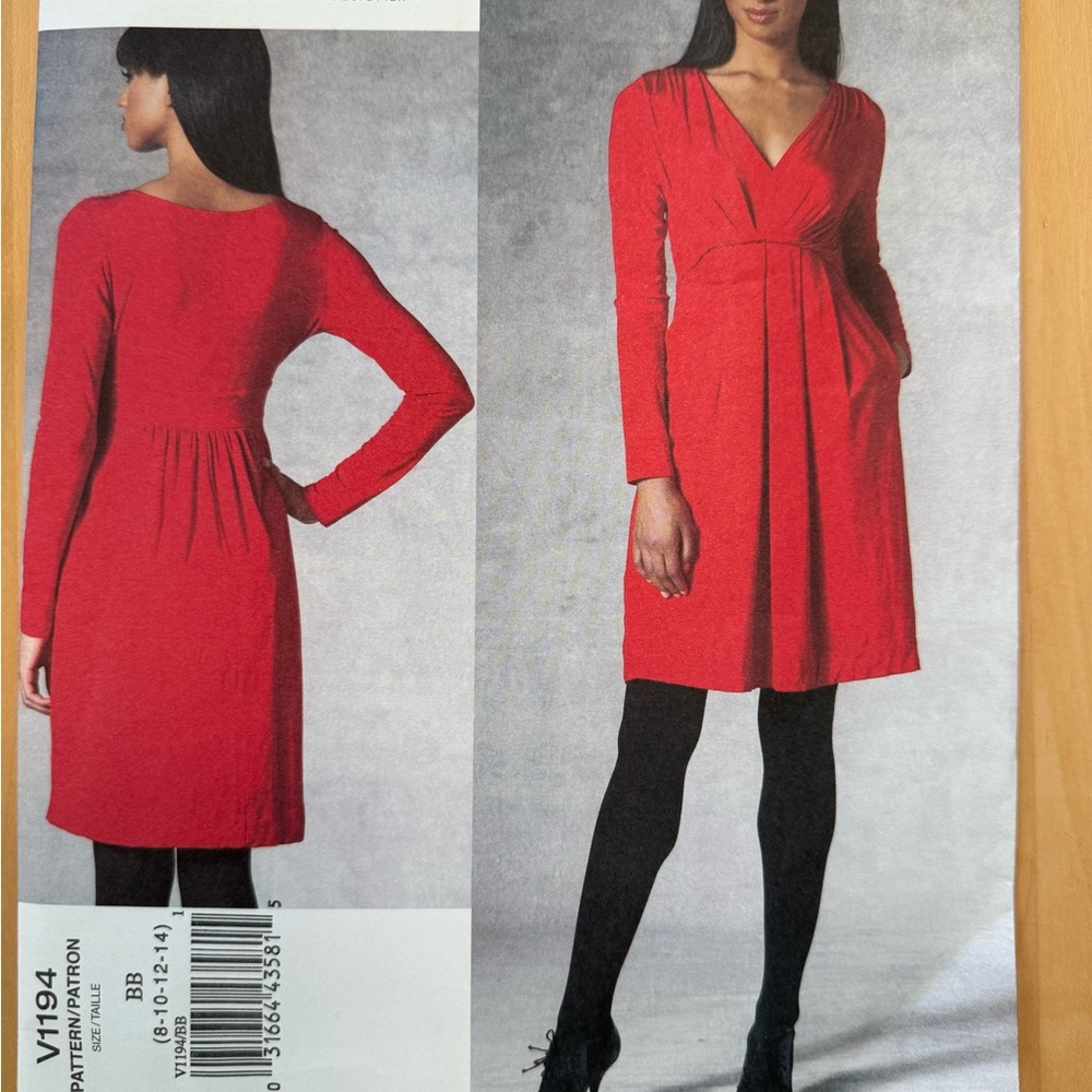 Vogue designer pattern by DKNY V1194